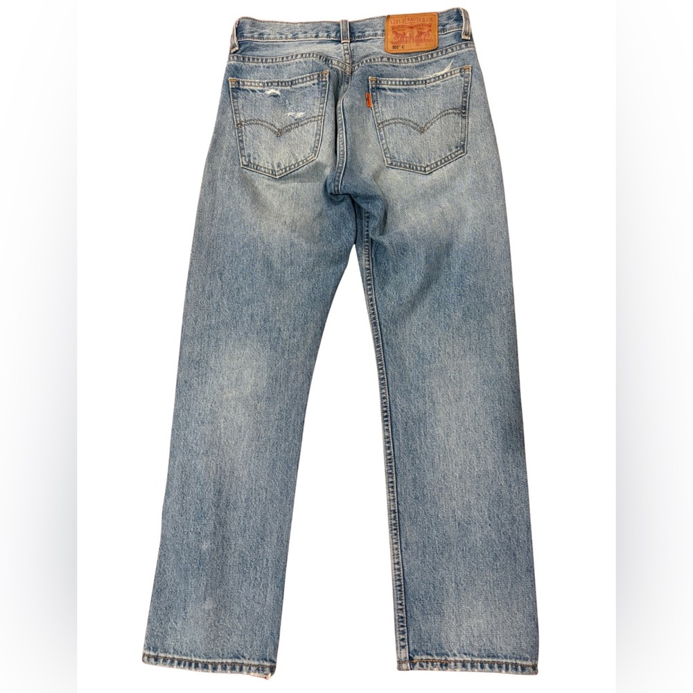 Levi’s Distressed Women’s Straight Leg Jeans | Light Wash Size 26 - Picture 3 of 7